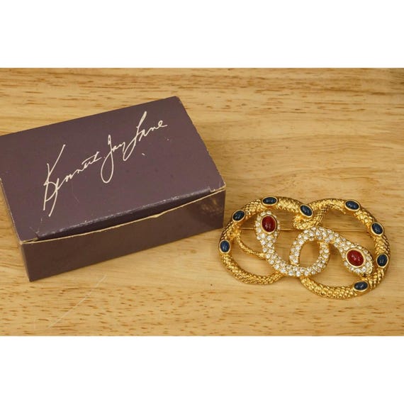 Rare Estate Jewelry Gold Tone Kenneth Jay Lane Av… - image 1