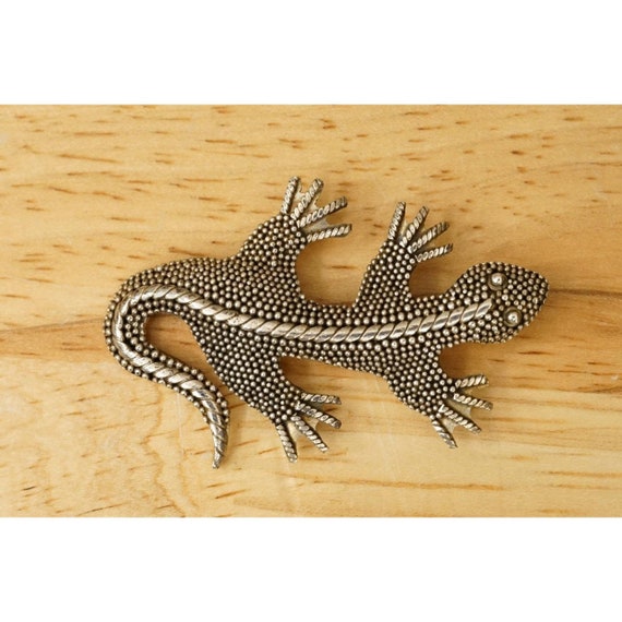 Vintage Fine Estate Jewelry Nubby Lizard Reptile S