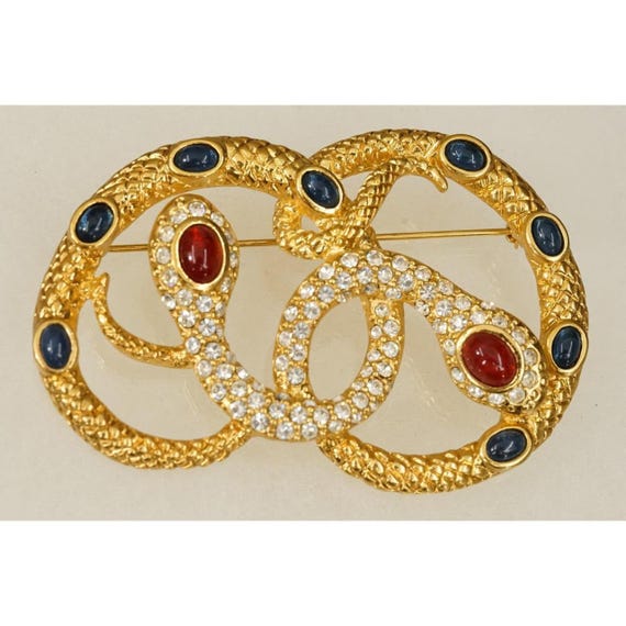 Rare Estate Jewelry Gold Tone Kenneth Jay Lane Av… - image 2