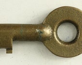 Vintage Obsolete Railroad Train Solid Brass Padlock Switch Lock Key PCRR Pennsylvania Penn Central Adlake Double Strike Name