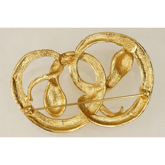 Rare Estate Jewelry Gold Tone Kenneth Jay Lane Av… - image 3