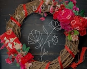 Lunar Chinese New Year Door Wreath