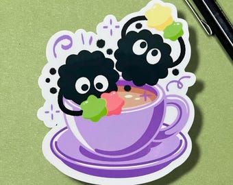 Ghibli Soot Sprite Sticker | Coffee Cup Spirited Away