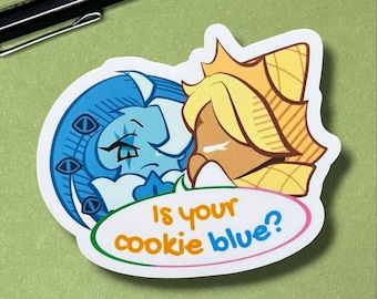 Cookie Run Sticker | Shadow Milk, Pure Vanilla | Glossy Vinyl | Is Your Cookie Blue?
