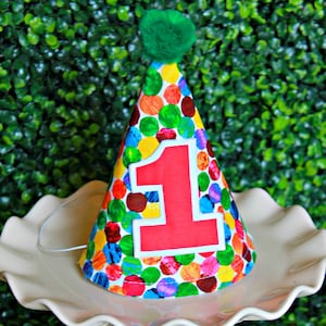 1st Birthday Hat, Caterpillar First Birthday Hat, First Birthday, First Birthday Party Hat, First Birthday Boy, Caterpillar Banner