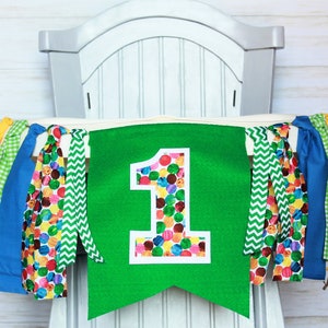 Caterpillar First Birthday, Colorful Birthday Banner, First Birthday Banner, Caterpillar First Birthday Boy, Caterpillar High Chair