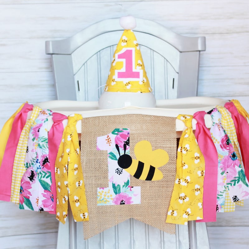 Bee First Birthday Banner - Etsy