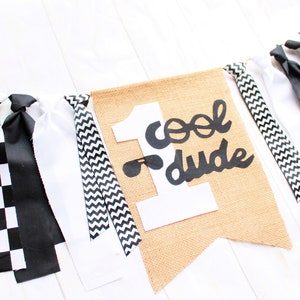 One Cool Dude, First Birthday Banner, 1st Birthday Boy, First Birthday Banner, First Birthday Boy, High Chair Banner, First Birthday