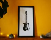 Electric guitar print Danelectro 12 string