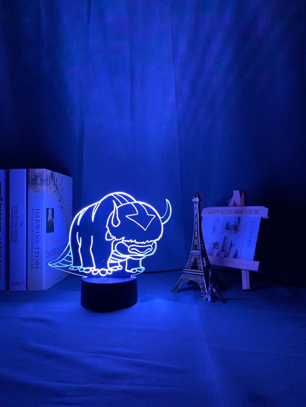 3D Appa Lamp Avatar The Last Airbender Nightlight For Kids Child Room Decor 