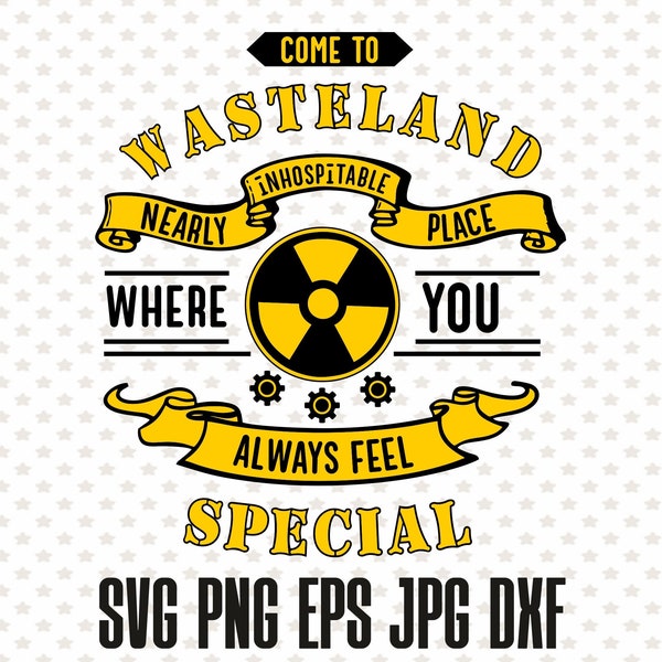 Come to wasteland clipart, gamer svg design, gaming print, funny gamer svg