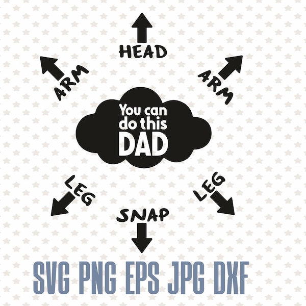 You can do this dad svg, funny onesie print, baby shower gift idea, printable bodysuit svg, new dad clipart, newborn svg