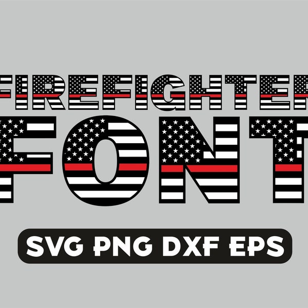 Firefighter svg, firefighter font, fireman svg, fire dept svg, first responder png, fire department clipart, fire print