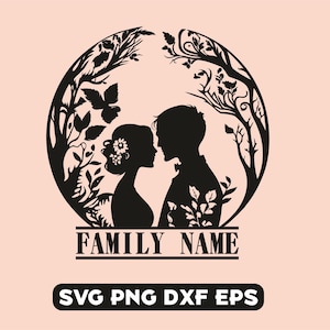 Mariage personnalisé svg, Couple monogramme divisé, Mariés svg, jeunes mariés svg, couple marié png