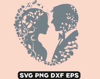 Paar Silhouette, Brautpaar svg, Brautpaar svg, Brautpaar svg, Ehepaar Png