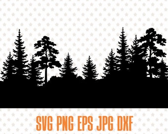 Download Forest Silhouette Etsy