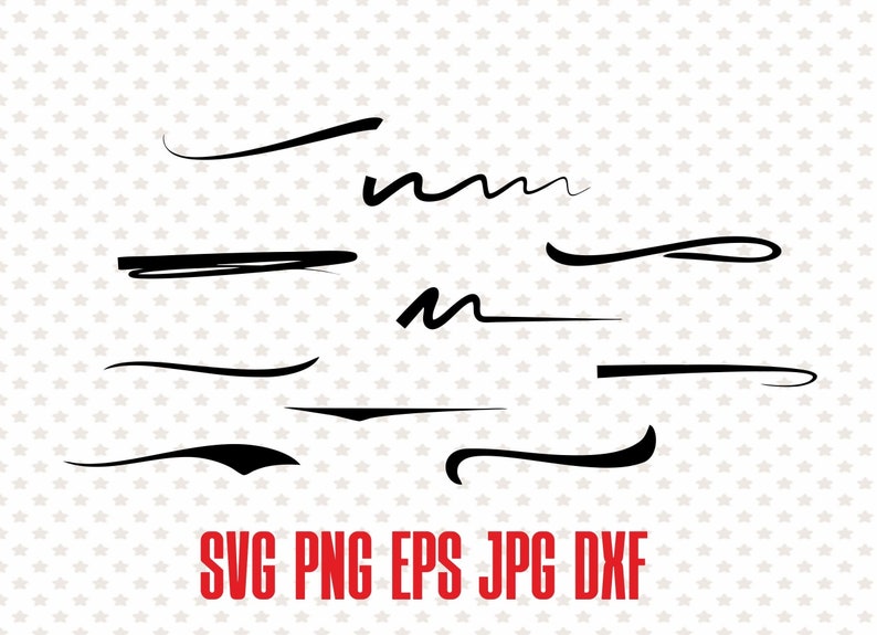 Download Vector underline svg design swoosh cut file digital text | Etsy