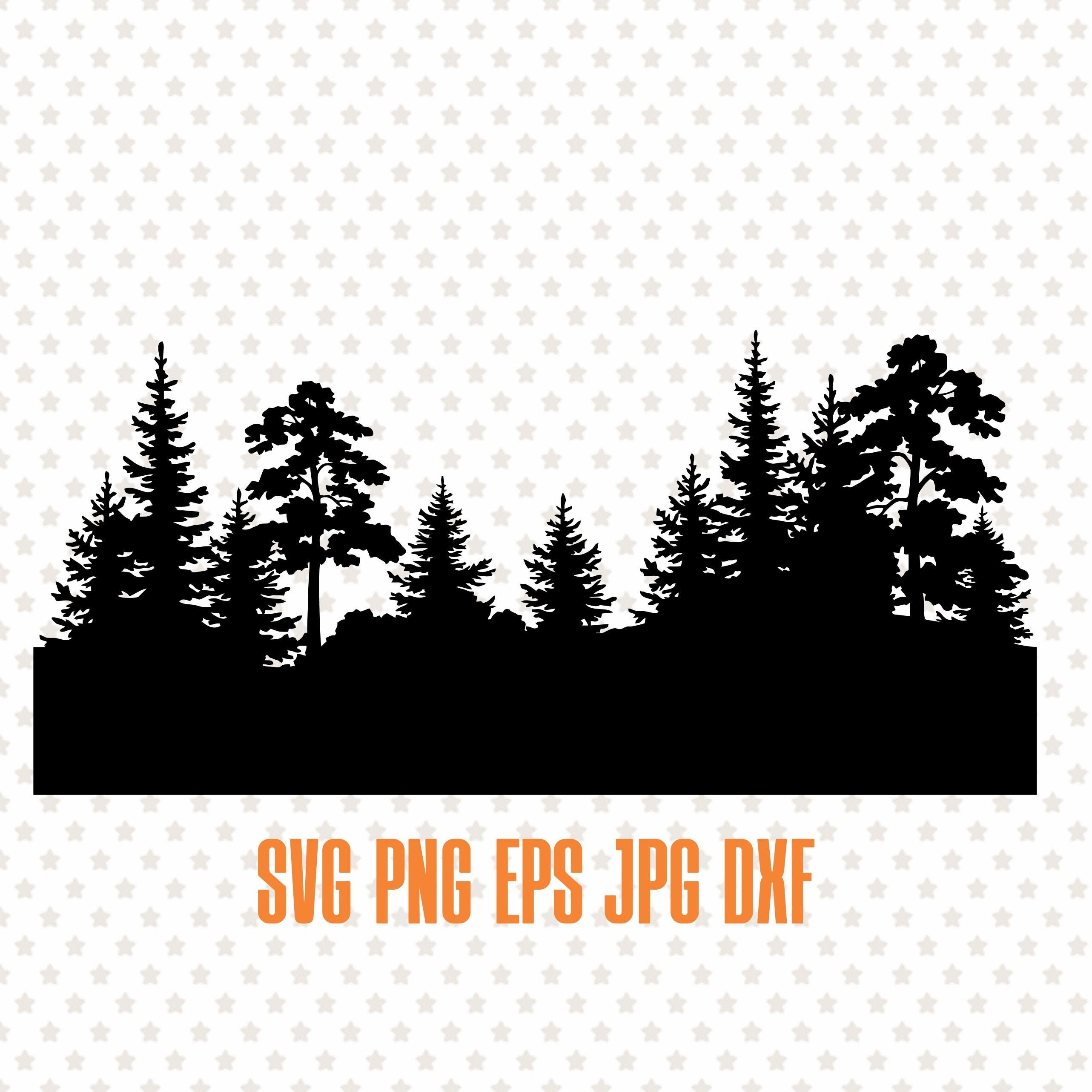 Forest Svg Tree Svg Woods Svg Forest Silhouette Forest Clipart | Images ...