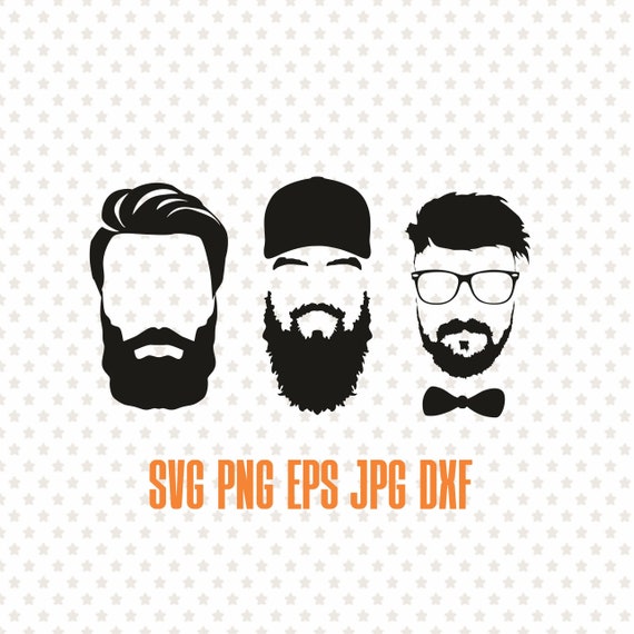 Download Beard Svg Hipster Mustache Svg Dad Beard Png Funny Beards Etsy