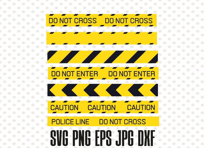 Police Yellow Tape Svg Caution Tape Svg Do Not Cross Png Do Etsy
