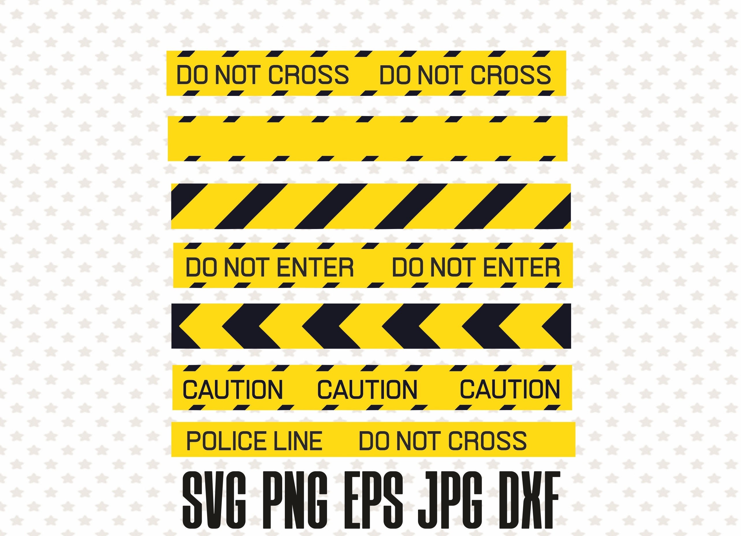 Police Placemats Set of 4 Police Line Do Not Pass Crime Scene