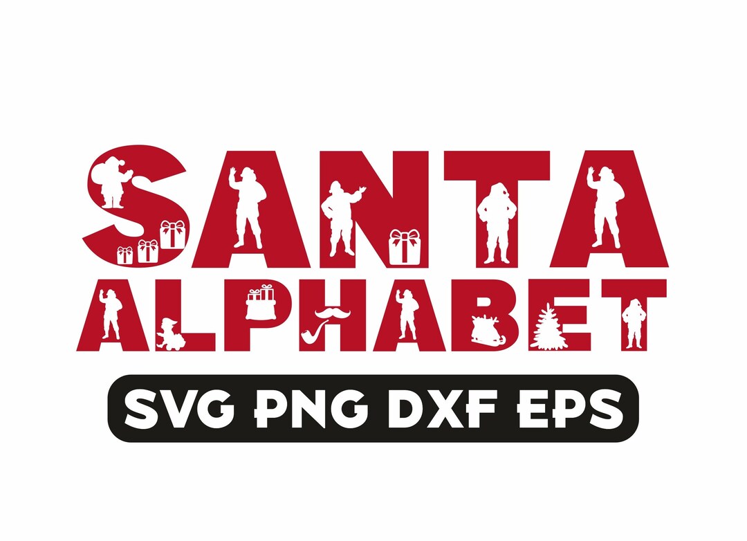 Santa Names Svg Santa Svg, Santa Png, Christmas Svg, Christmas Png, Santa Claus Svg ...