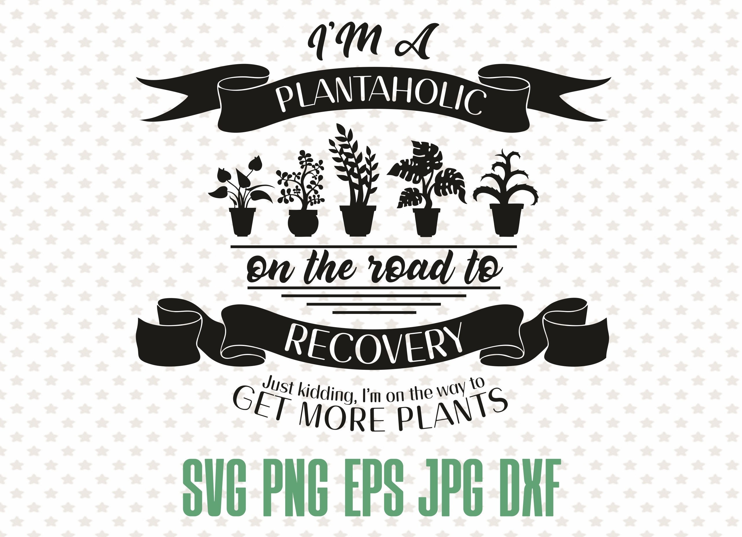 Download Im a plantaholic svg plant lover png funny quote plant mom ...