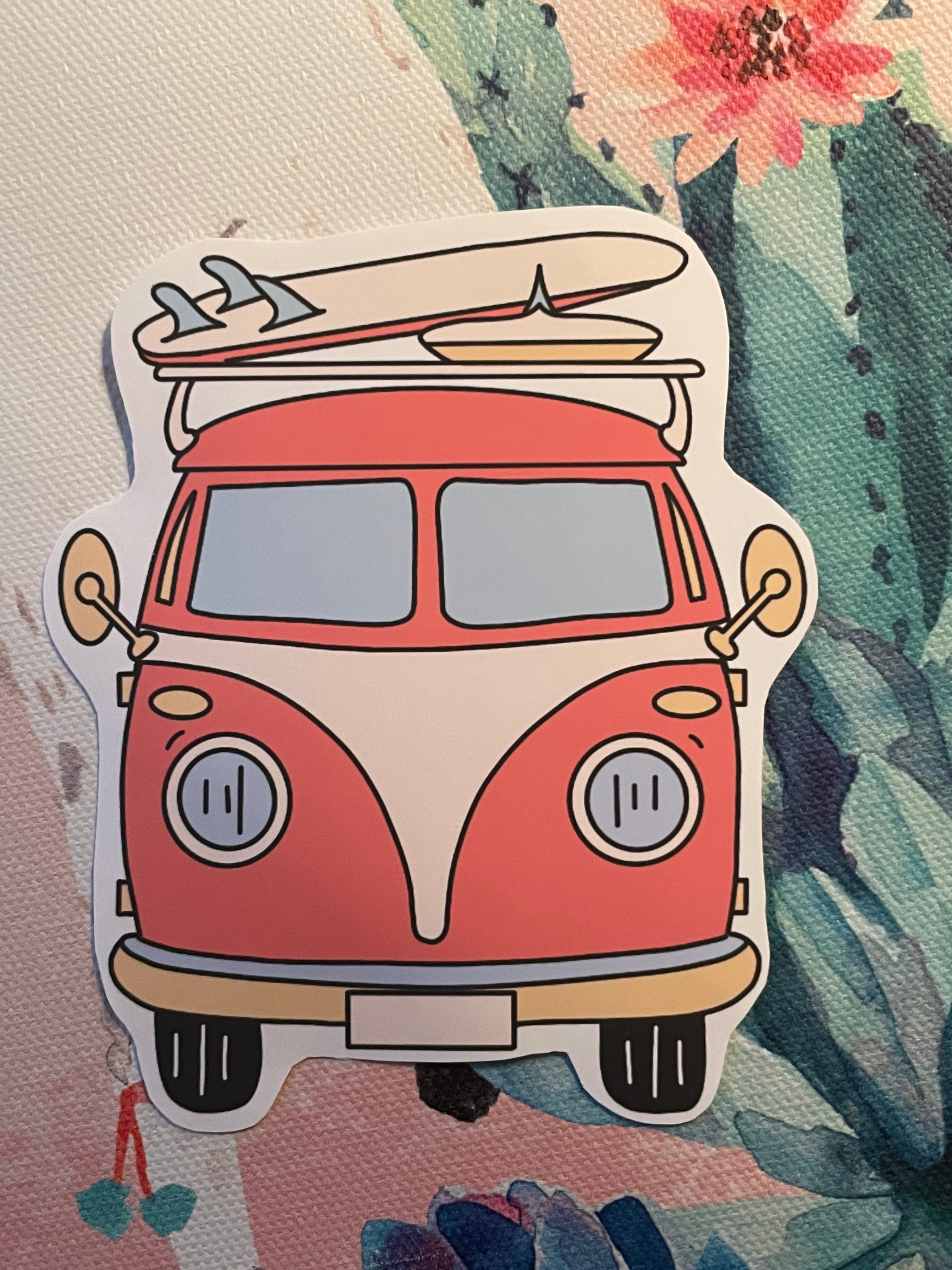 Beachy van aesthetic vsco sticker | Etsy