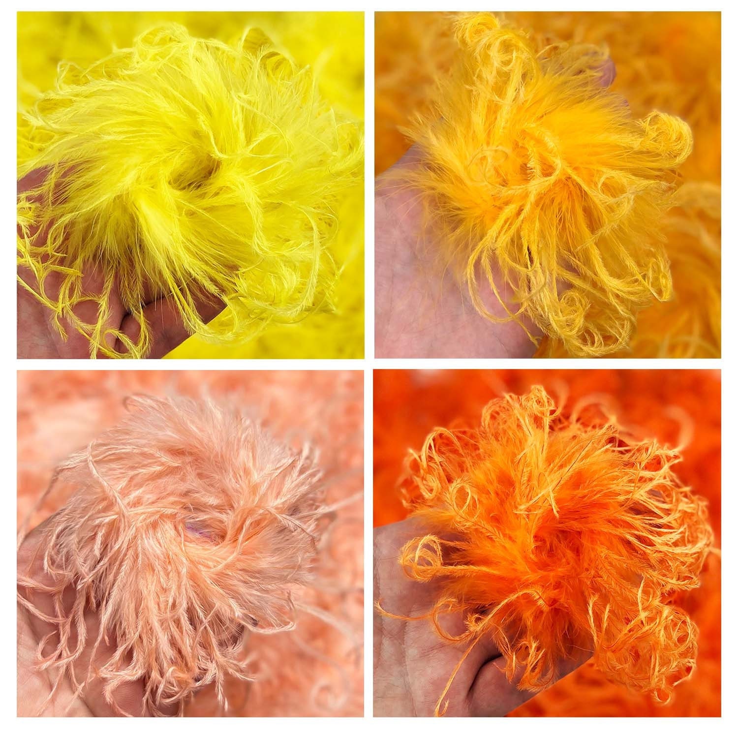 Wholesale curly ostrich puffs deals