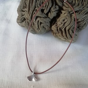 Ginkgo biloba necklace with silver or brass