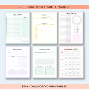 Fitness Planner Printable Fitness Planner Health & Fitness Planner Fitness Tracker Printable Fitness Journal Printable Fitness Log image 3