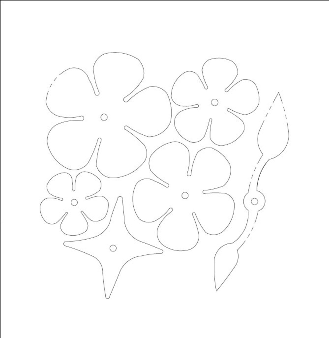DIY Metal Rose Kit Printable Template File Langmuir Systems Plasma 