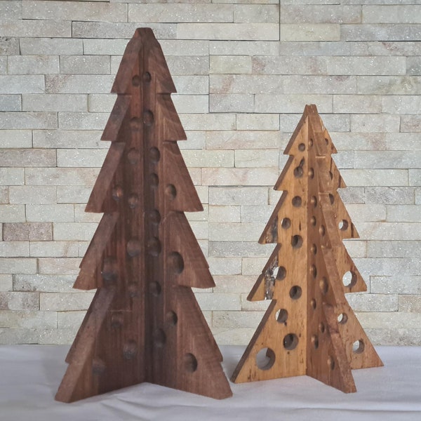 Sapin de Noël en bois design et décoratif