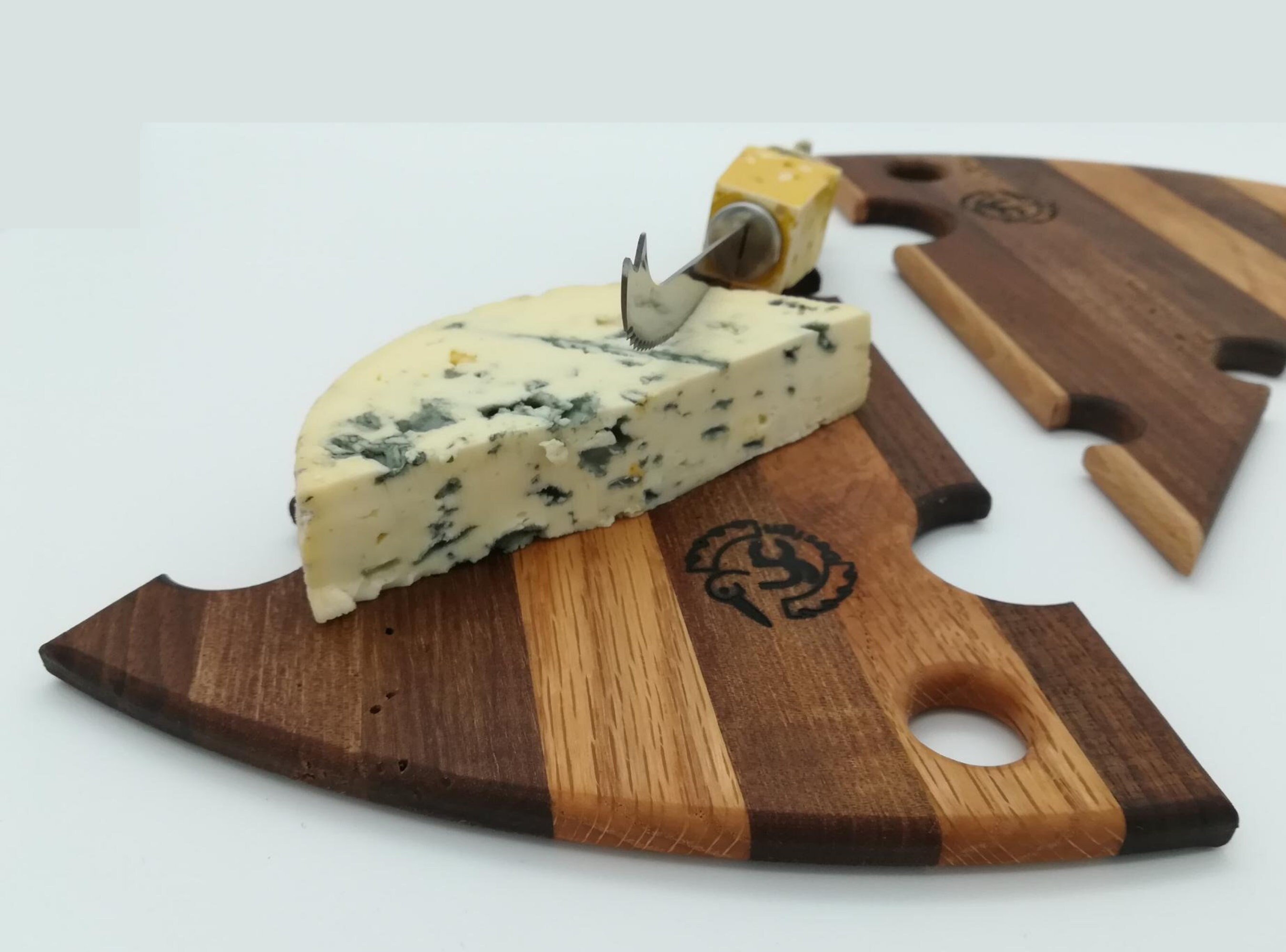 Plateau Gruyère Design de Présentation en Bois, Plateau Table Décoratif, Apéro, Planche à Fromage, D