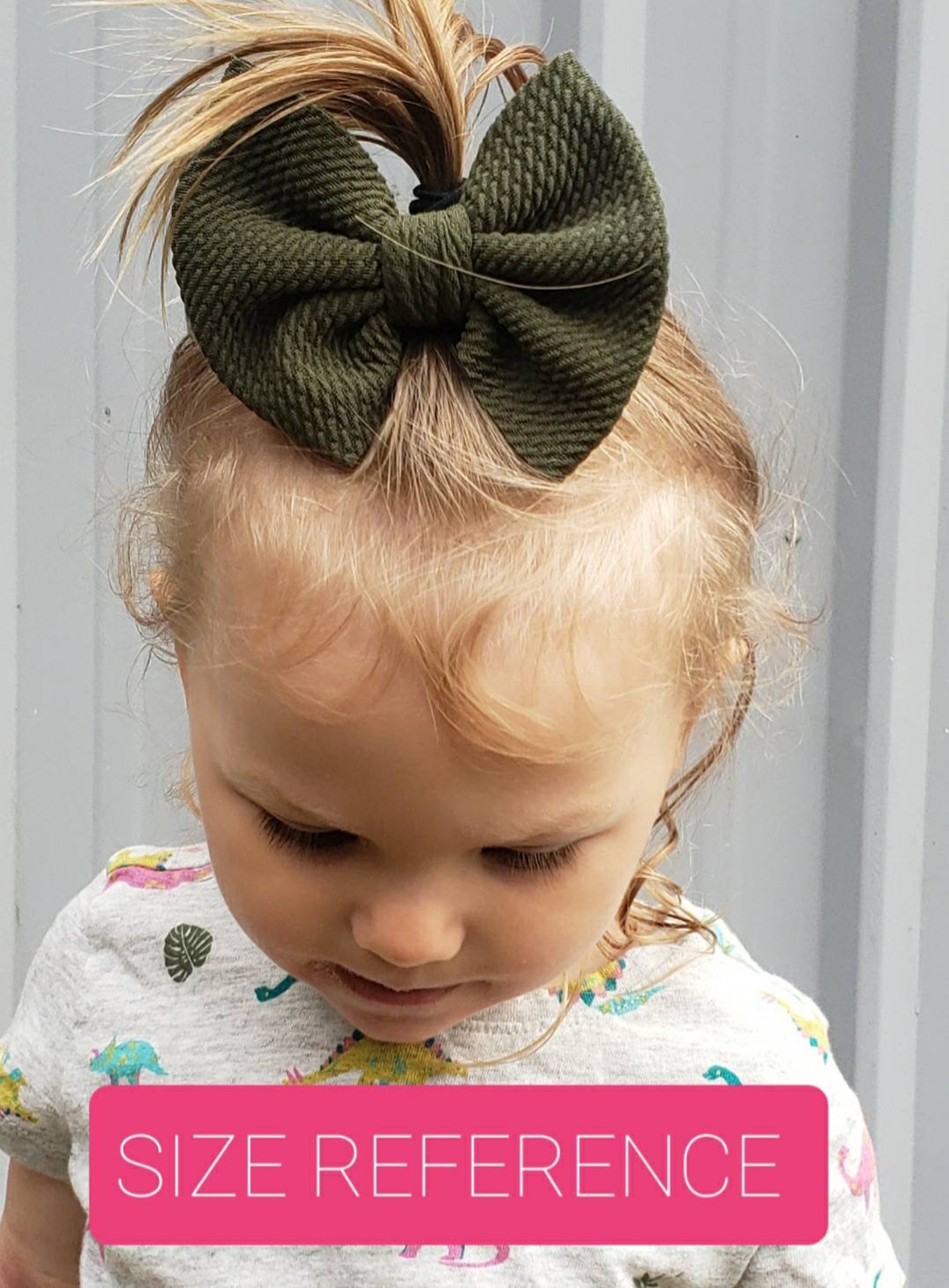 Big baby girl hair bows colorful bullet knit Etsy