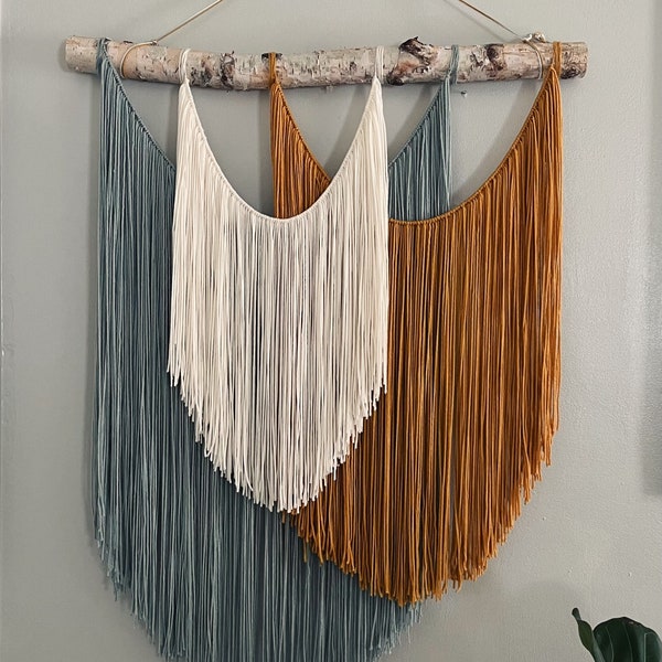 30x48 macramé wall decor, over sized wall decor, customizable macramé, customizable wall decor, boho wall decor, southwestern wall decor