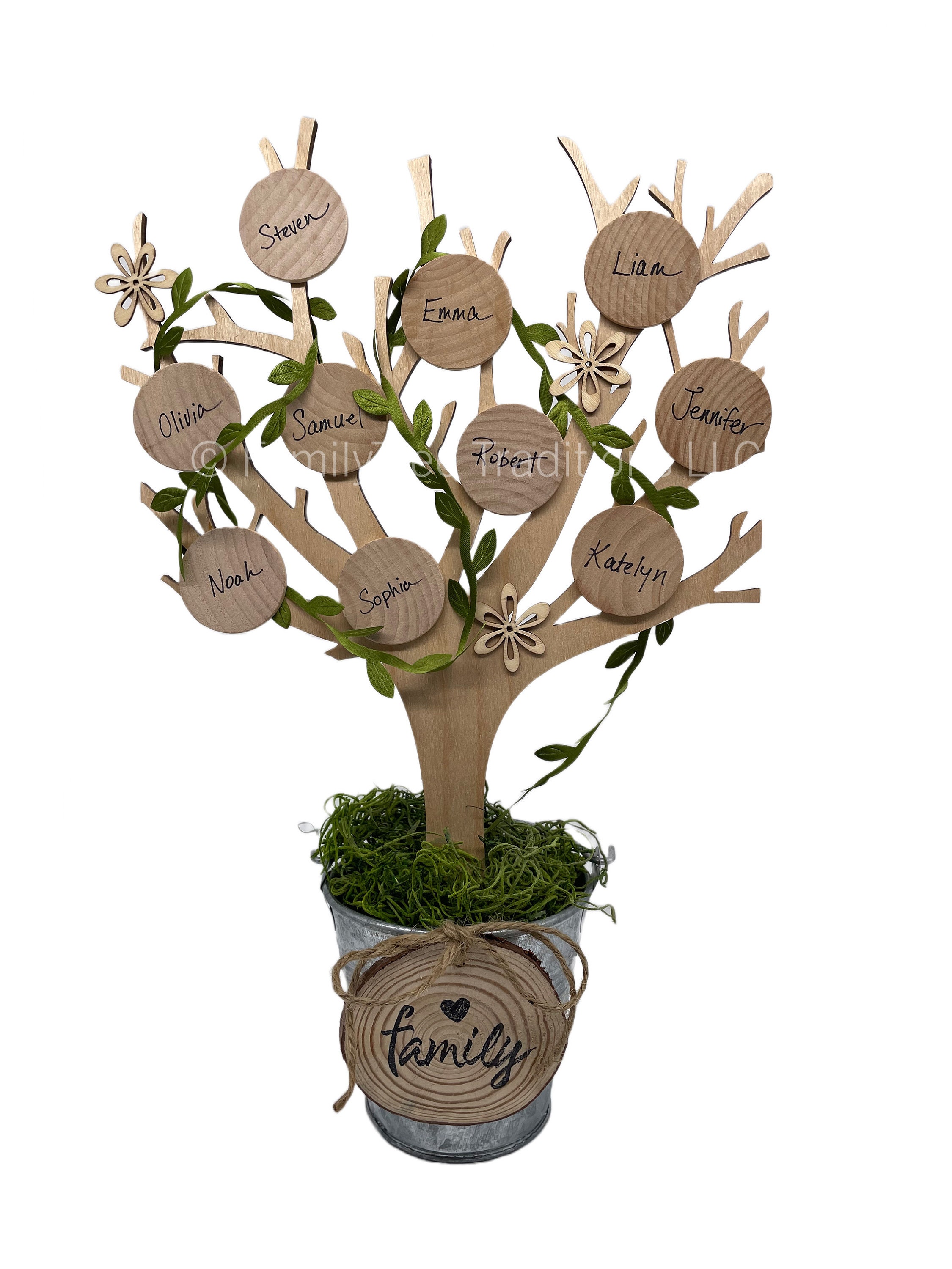 Family Tree Kit, Large Family Tree, Rustic, DIY Craft, Create Your Own ...