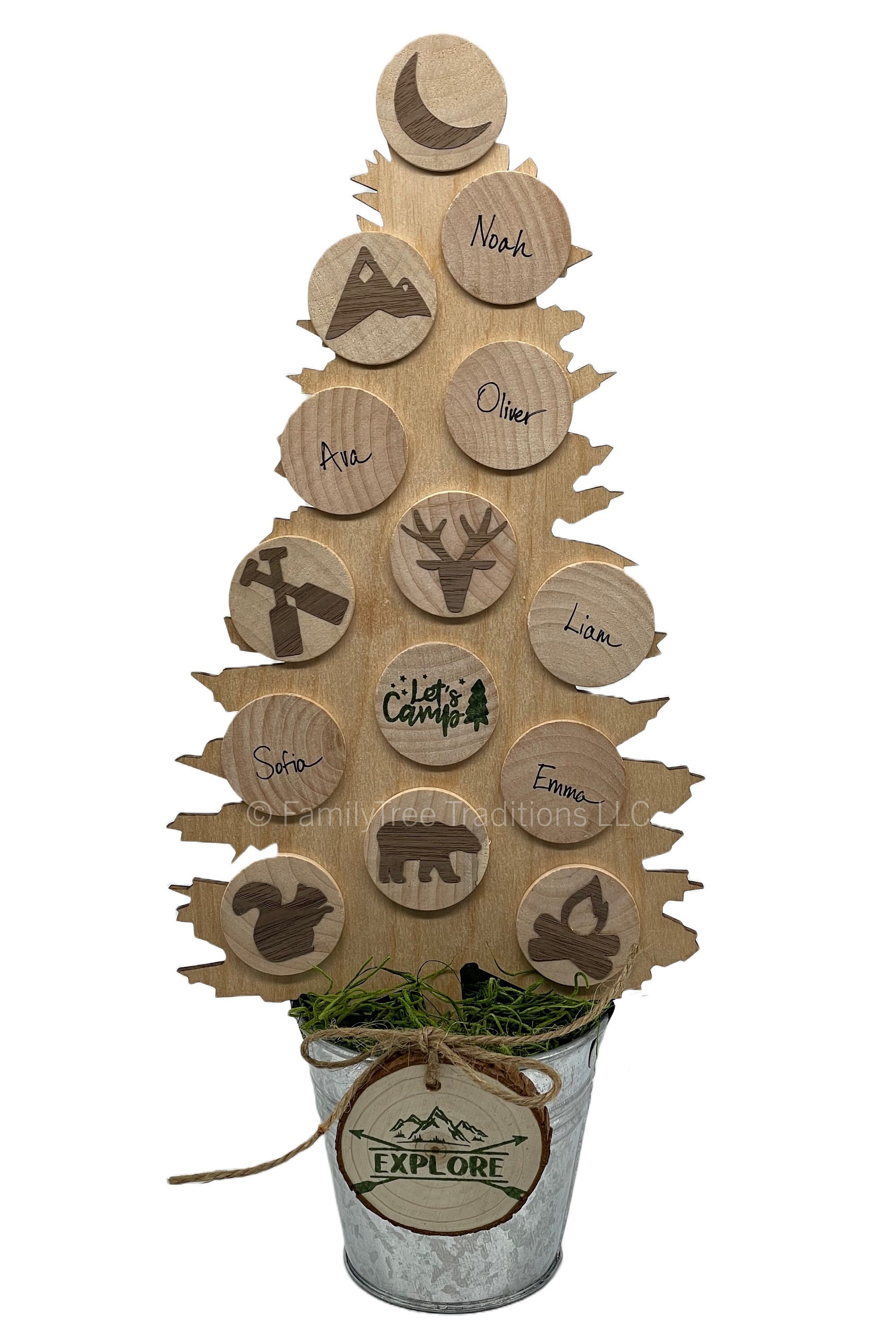 DIY Rustic Cabin Family Tree Kit, DIY Craft, Make Your Own Family Tree ...