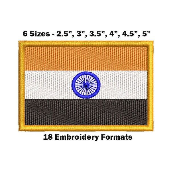 India National Flag - Embroidery Design Download