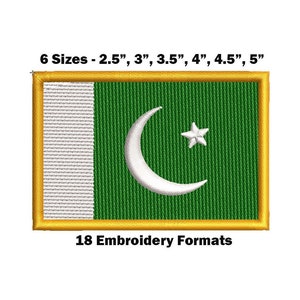 Nationale vlag van Pakistan - borduurontwerp downloaden
