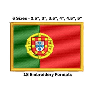 Portugal National Flag - Embroidery Design Download