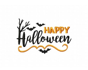Vrolijk Halloween-borduurontwerp