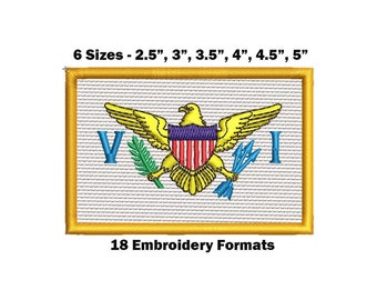 Virgin Islands (US) National Flag - Embroidery Design Download