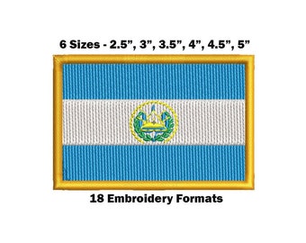 エルサルバドル国旗 - 刺繍デザインのダウンロード