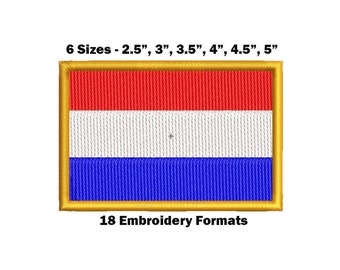 Netherlands National Flag - Embroidery Design Download