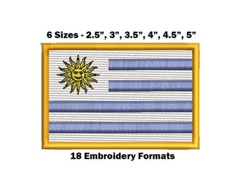 Uruguay National Flag - Embroidery Design Download