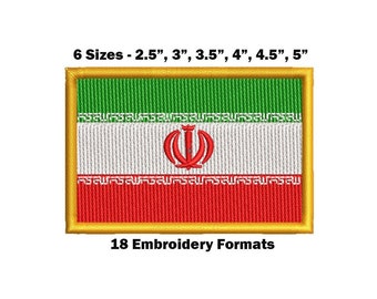 Drapeau national iranien - téléchargement de motifs de broderie