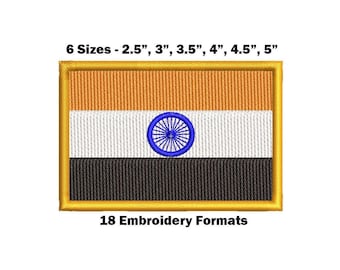 India National Flag - Embroidery Design Download