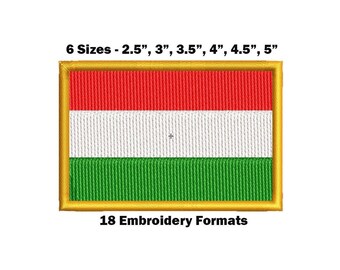 Drapeau national de la Hongrie - téléchargement de motifs de broderie
