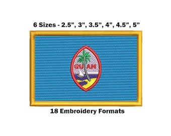 Guam National Flag - Embroidery Design Download